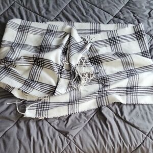 Ardene Checkered Fringe Scarf